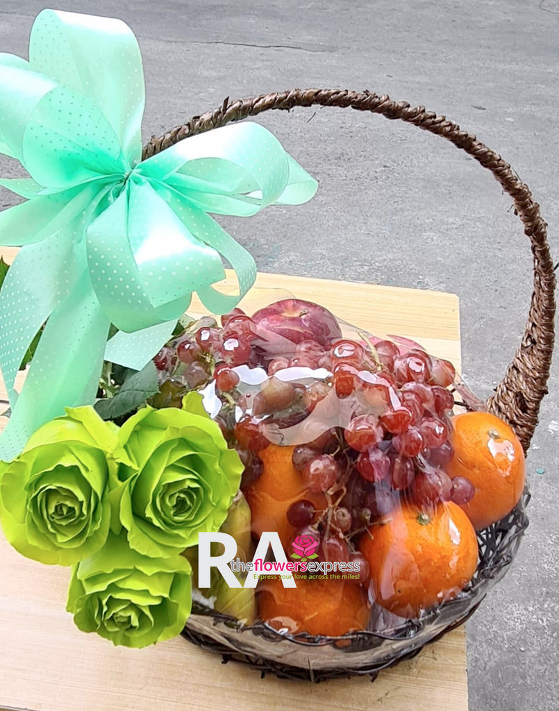 Easy Green Flower Fruit Basket – RA The Flowers Express