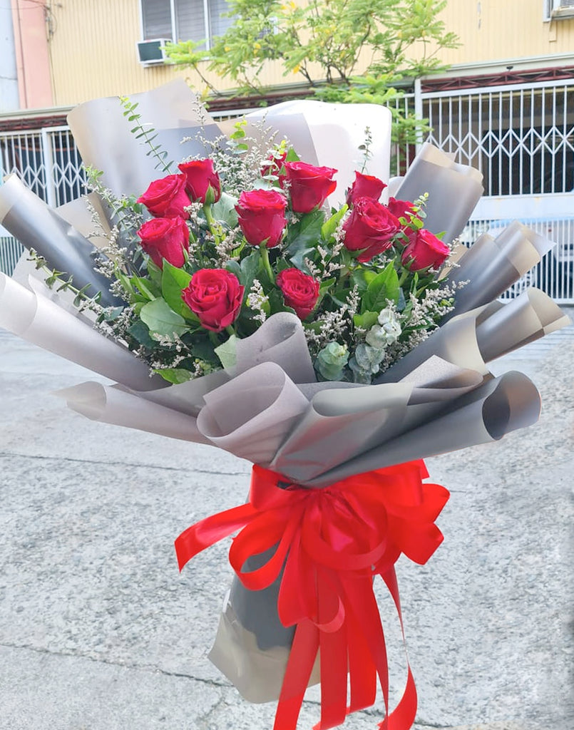 Joy Red Roses Joyful Rose Red Roses Bouquet – RA The Flowers Express