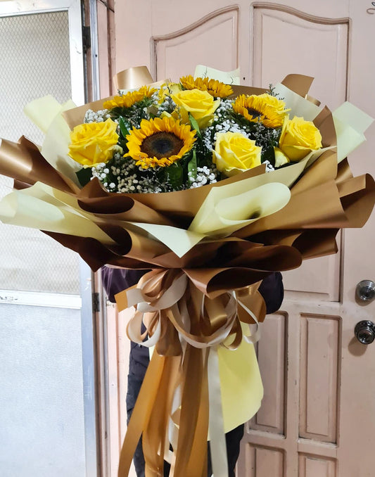 Mellow Yellow Sunflower Bouquet
