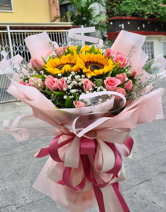 Stylish Spring Sunflower Bouquet