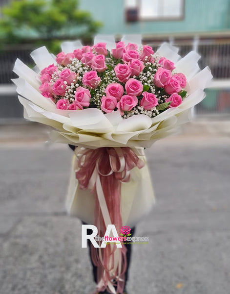 Pink Fascination Ecuadorian Roses – RA The Flowers Express