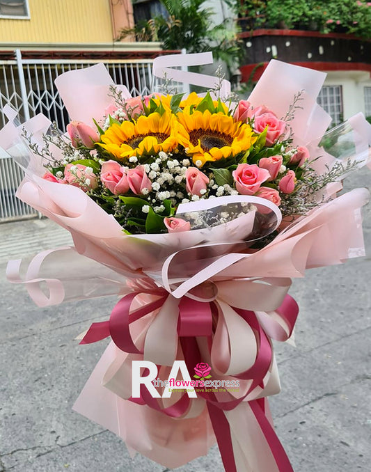 Stylish Spring Sunflower Bouquet