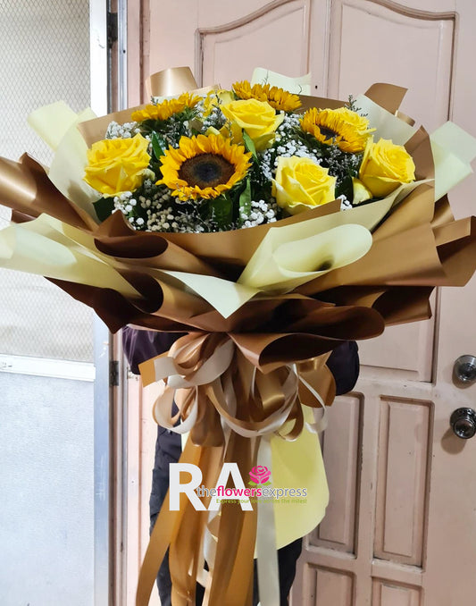 Mellow Yellow Sunflower Bouquet