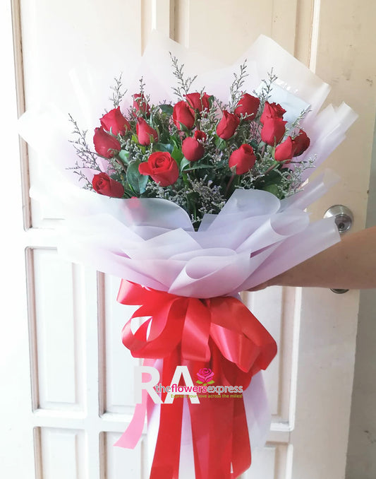 Demon Duscle Red Roses Bouquet